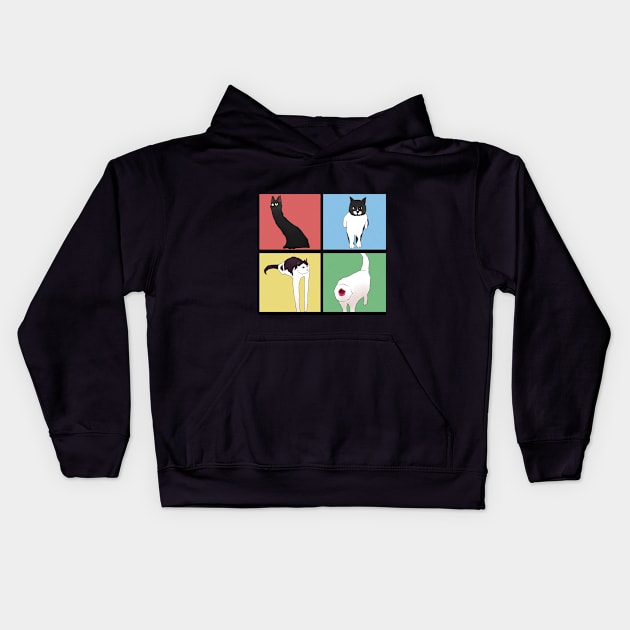 Cursed Cats 2 Electric Boogaloo Kids Hoodie by Oh My Martyn